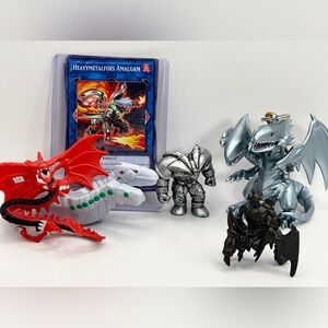 Yu-Gi-Oh! Konami Bundle of Figurines Keychain and Cards